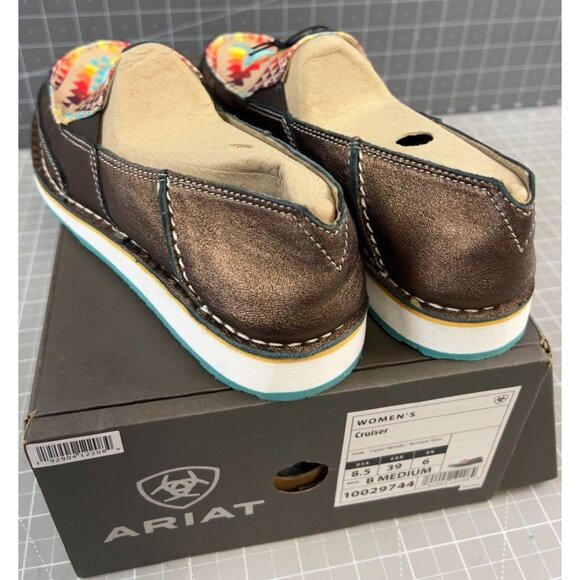 Ariat Cruiser Women's Sz 8.5 US 39 EU Slip-On Copper Metallic/Rainbow AZTEC - Picture 5 of 9